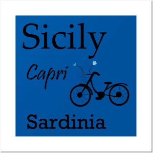 Sicily, Capri, Sardinia Posters and Art